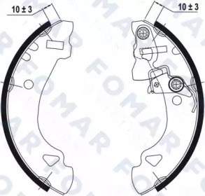 Комлект тормозных накладок FOMAR Friction FO 0586